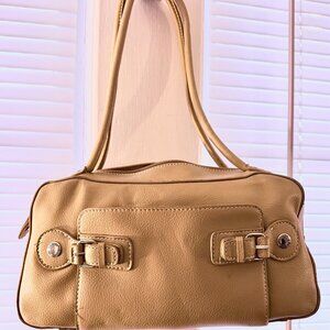 Tommy HIlfiger everyday basic bag - Tan with Red lining - well loved.